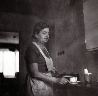 Ingeborg Larišová's mother Jarmila Kolková, Ostrava, the 1970s