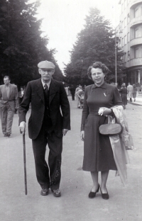 Grandfather Jan Tesla, Poděbrady, the 1950s