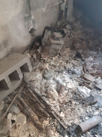 Yuliia Maksymenko's apartment after the destruction of Mariupol by the Russian army