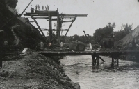 Building a bridge in Russia, 1943   
