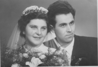 Wedding of Jindřich Vítovec with Ludmila Kubíková, 10 October, 1953