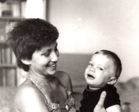 Alena Čiháková with her first-born son Jacob