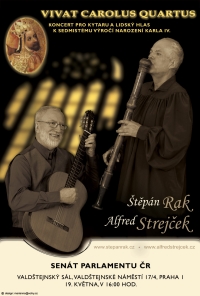 Štěpán Rak on a poster with Alfréd Strejček, 2016
