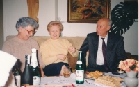 His aunt, Věra, his mother, his uncle, Viliam, 1978