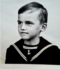 Josef Kyska in his childhood, Partizánské, 1960