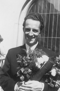 Ladislav Král after graduation in Prague, 31 September, 1951
