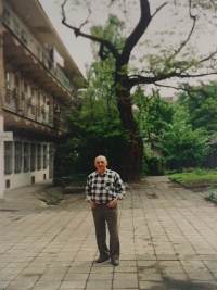 Otec Jiří Kleker v Praze, 1996