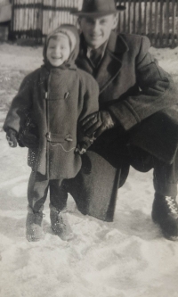 Jiří Kleker s otcem 1961/2