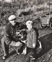 Štěpán Rak with his adoptive father Josef Rak