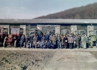 In JZD Vizovice after technical inspections of the tractors, spring 1973 
