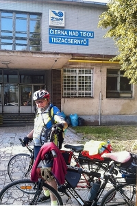 Alojz Novák ako cyklista na svojich výpravách
