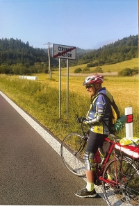 Alojz Novák ako cyklista na svojich výpravách