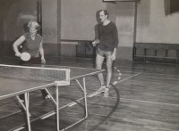 Dušana Janská, company ping-pong tournament