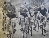 Preparation for the Peace Race, April 1960, Révay is in the back in the middle