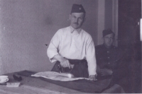 Uncle Alexandr Haken and Vladimír Žitný in the Czechoslovak Army Corps