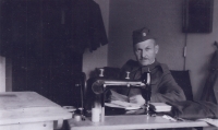 Father-in-law Vladimír Žitný as the tailor in the Cz. Army Corps