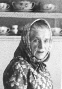 Marie Lysáková, mother of Anděla Bečicová, year 1981 