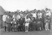 Wedding group photo in Bylnice - 16th of May 1964 