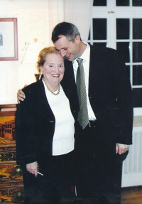 With former US Secretary of State Madeleine Albright, 2004