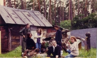  1999 - Vorzel, meeting of activists - Petro Tochylkin, Hanna Dovbakh, ..., Serhii Lukashov, Andrii Twardievych, Tetiana Saliuk