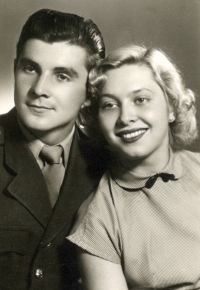 Hana Ženíšková with husband Oldřich