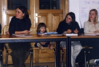 2003 - Sarajevo (Bosnia), EGTYF training on activism - Hanna Dovbakh, her daughter Ulyana, ..., ...