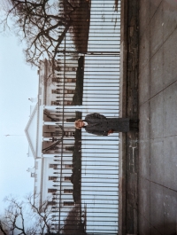 Iveta Clarke před Bílým domem ve Spojených státech