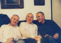 Brothers Samuel, Otakar and Daniel Macheks, Christmas 1990