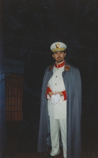 Josef Štágr as Peron, in the Evita musical, 1998–2000