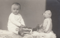 Almost one year old Ladislav Novák in 1951
