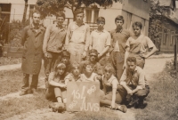Ladislav Novák at the vocational school from 1965 to 1967. Top row, second from the right