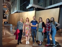 With Pavlo Hudimov, Marharyta Martynenko and others at the Pinzel Museum of Sacred Baroque Sculpture. 2019.