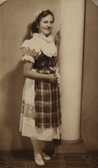 Ladislava Kyptová wearing a uniform