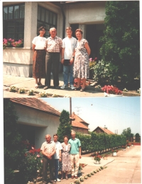 Family photo from 1994, Jozef with his wife, son and parents