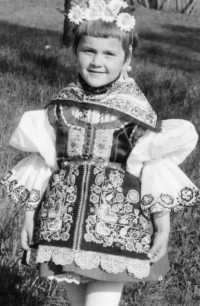 Dcera pamětnice Mirka Janatová, rok 1972