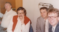 With Josef Lux, best friend in the ranks of politicians, 1990s