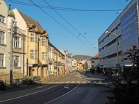 newer photo of Kálov street, in the back left the house where Margita lived with her parents