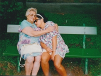 Mother Ella with Sášeňka, 2002