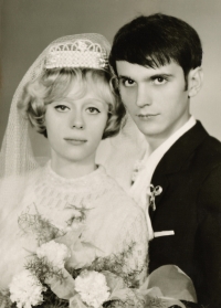 Newlyweds Anton and Vlasta Zima, 1969