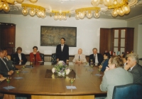 Ceremonial meeting of the municipal council in the new town hall, Králíky 1997