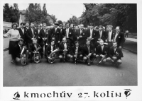 With the brass band in Kmoch's Kolín Festival, 1989