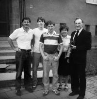 S rodinou na návštěvě Rakouska, po roce 1990