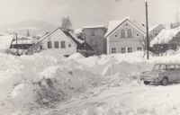 Vrchlabí in winter 1970