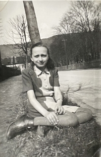 childhood friend Erika Lamplová