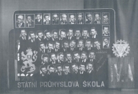 Tableau of the State Industrial School Písek, 1948