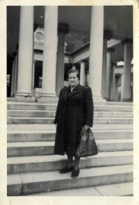 Maminka pamětnice Hermina Krausová, Mariánské Lázně, 1952