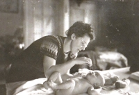 Tomáš Titze with his mother, Rumburk, 1945 