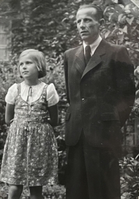 Margita with father Ján Humel