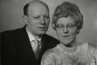 Tomáš Titze's mother and father, Rumburk, about 1960

