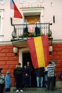 Celebrations in honor of the new city banner, Králíky 1999